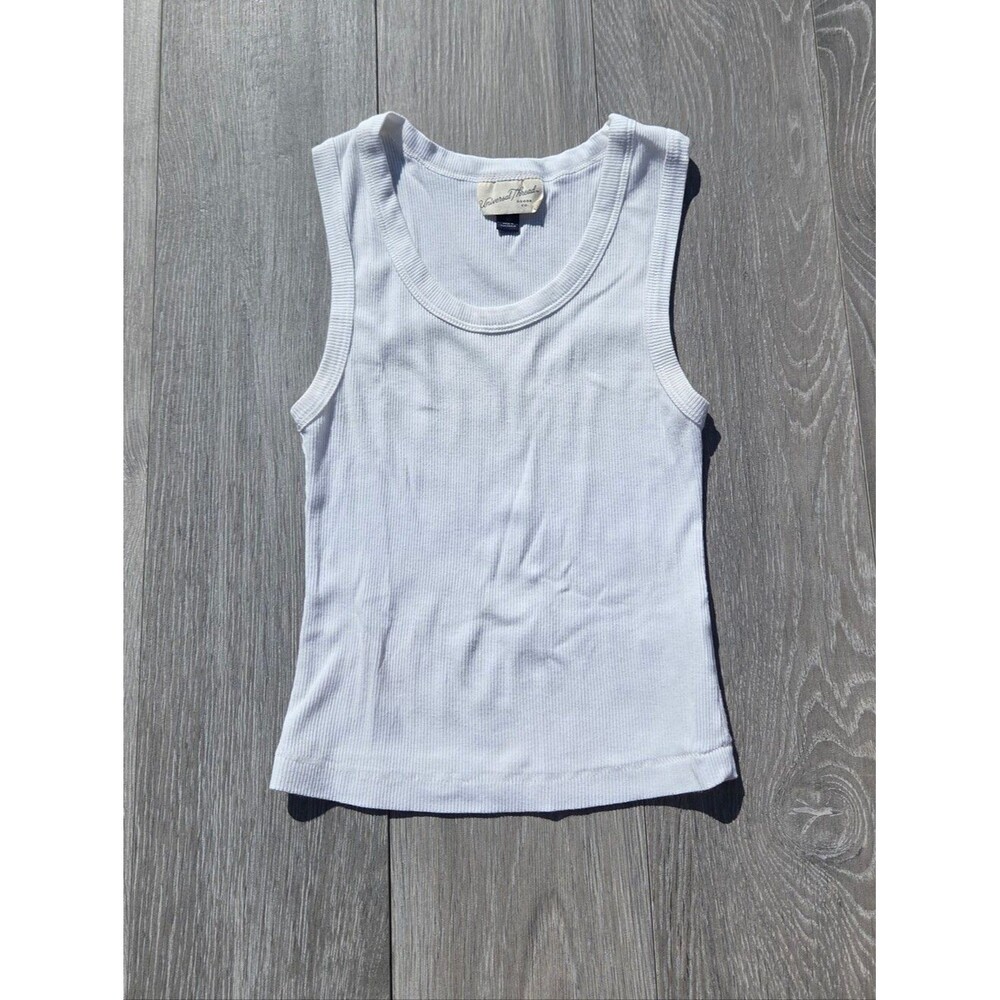 Universal Thread White Ribbed Tank Top